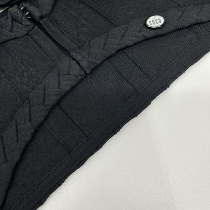CHANEL シャネル ブラック ボレロ クロップドカーディガン トップス