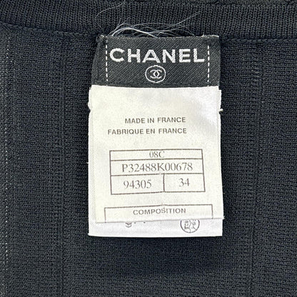 CHANEL シャネル ブラック ボレロ クロップドカーディガン トップス