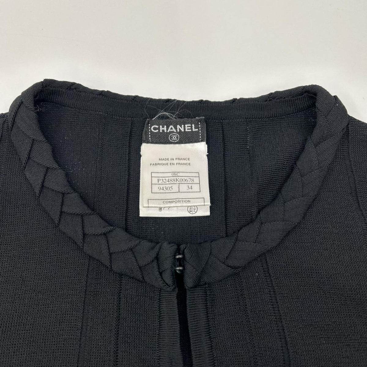 CHANEL シャネル ブラック ボレロ クロップドカーディガン トップス