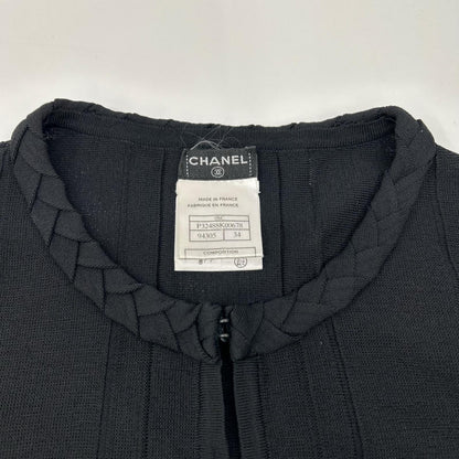 CHANEL シャネル ブラック ボレロ クロップドカーディガン トップス