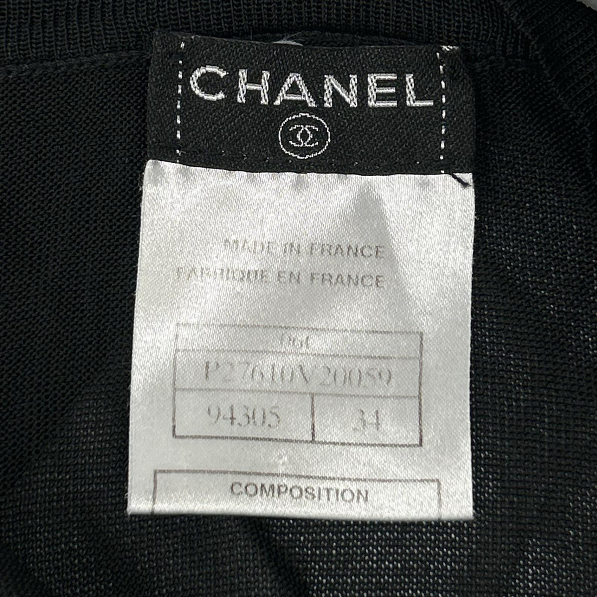 CHANEL シャネル ブラック 変形カーディガン トップス