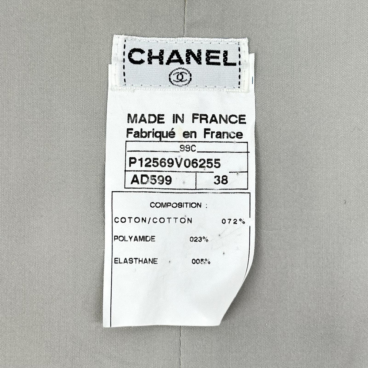CHANEL シャネル グレー ココボタン ノースリーブ ワンピース ワンピース