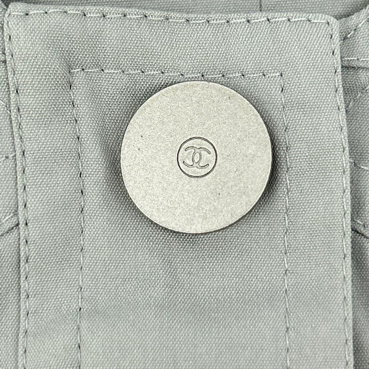 CHANEL シャネル グレー ココボタン ノースリーブ ワンピース ワンピース