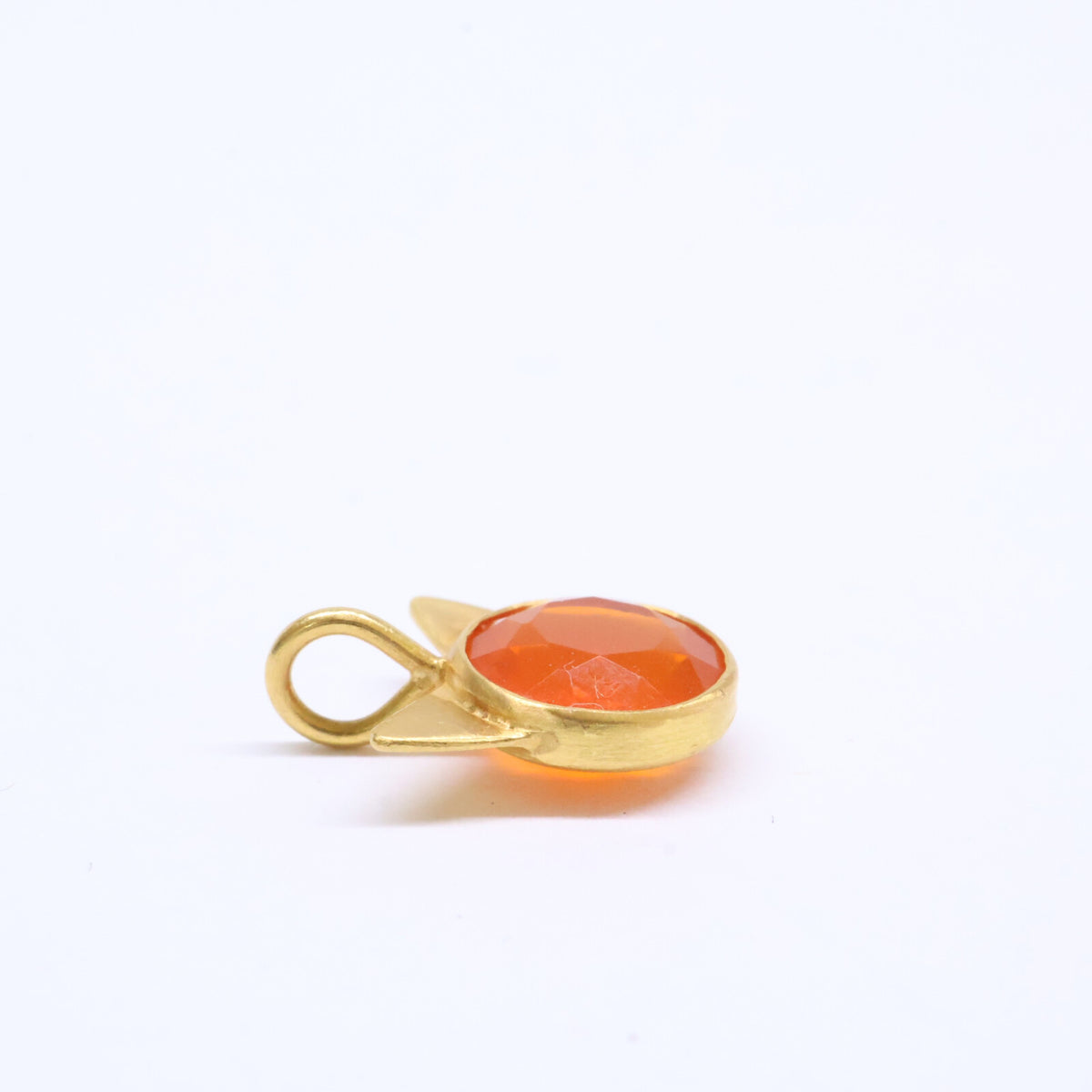 Marie-Helene de Taillac マリーエレーヌドゥタイヤック 22K ファイヤーオパール リトルキャット ペンダントトップ チャーム