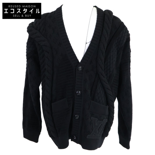 LOUIS VUITTON ルイヴィトン 【新品同様/国内正規/25年製】1AHC22/RM251M SUR HSN71W Chunky Wool-Blend Cable Cardigan チャンキーウールブレンド ケーブルカーディガン トップス