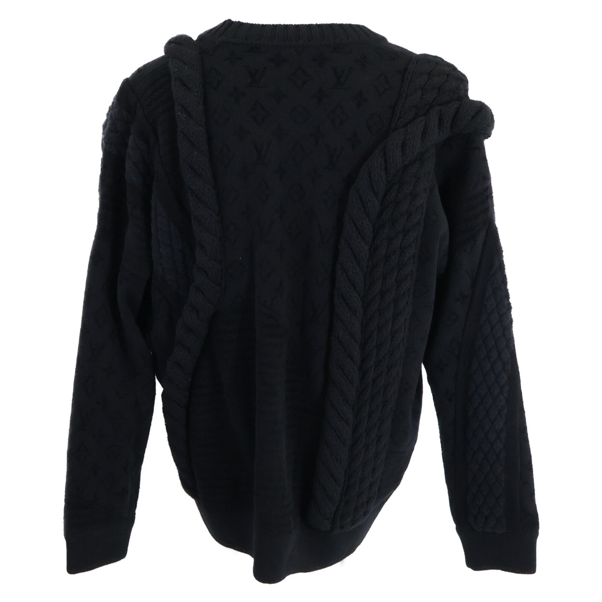 LOUIS VUITTON ルイヴィトン 【新品同様/国内正規/25年製】1AHC22/RM251M SUR HSN71W Chunky Wool-Blend Cable Cardigan チャンキーウールブレンド ケーブルカーディガン トップス