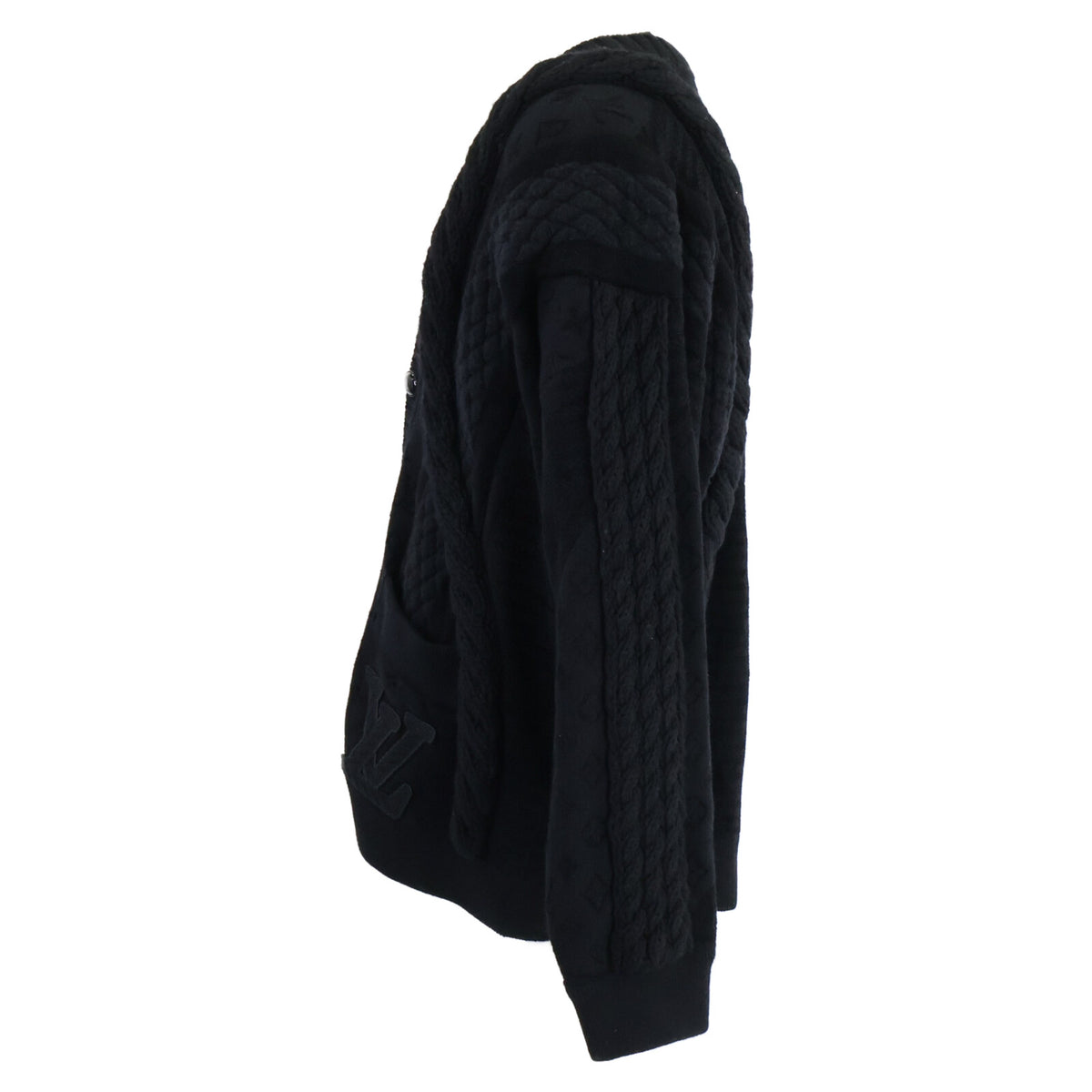 LOUIS VUITTON ルイヴィトン 【新品同様/国内正規/25年製】1AHC22/RM251M SUR HSN71W Chunky Wool-Blend Cable Cardigan チャンキーウールブレンド ケーブルカーディガン トップス