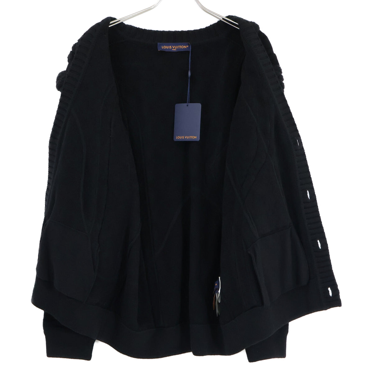 LOUIS VUITTON ルイヴィトン 【新品同様/国内正規/25年製】1AHC22/RM251M SUR HSN71W Chunky Wool-Blend Cable Cardigan チャンキーウールブレンド ケーブルカーディガン トップス