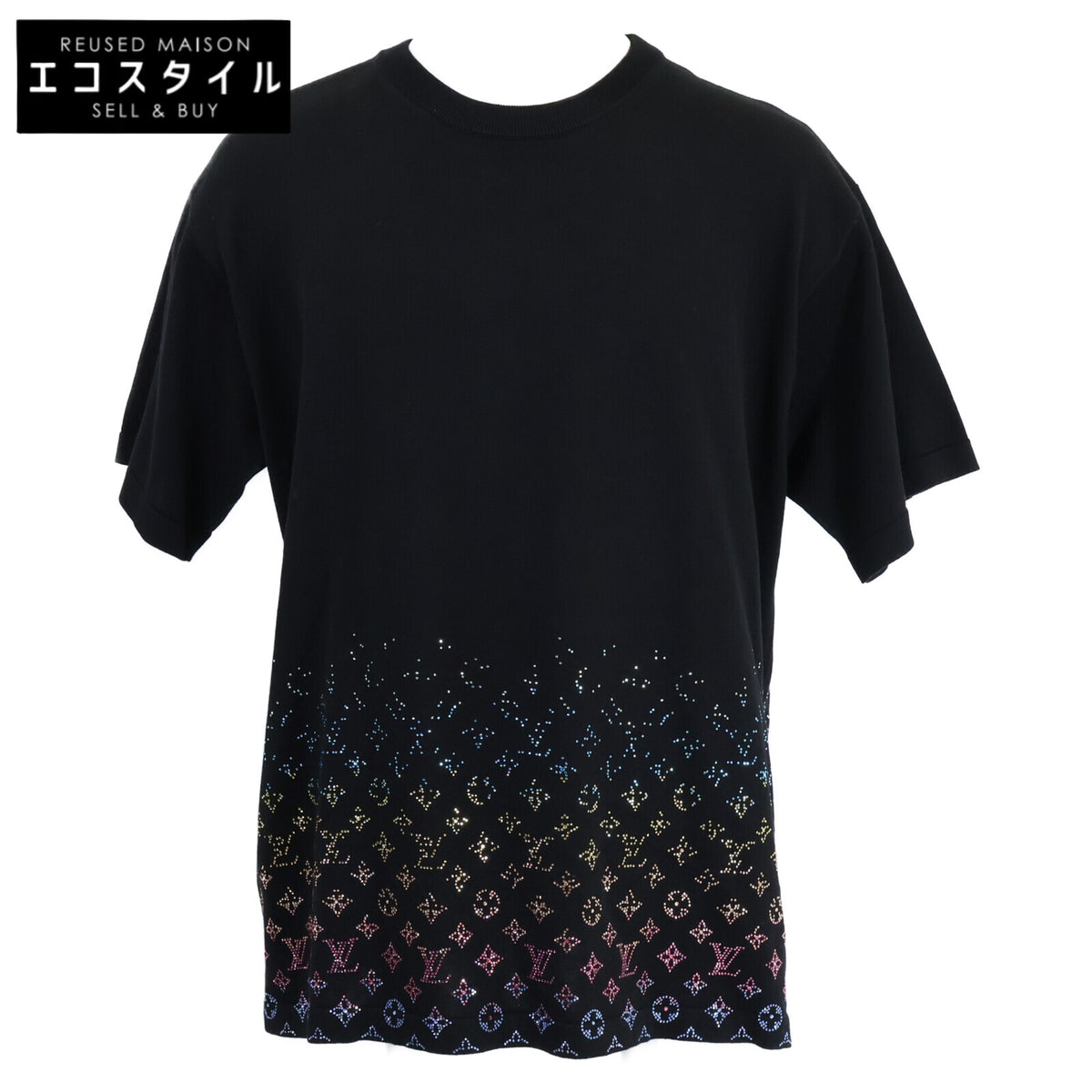 LOUIS VUITTON ルイヴィトン 【新品同様/国内正規/25AW】RM252MV AUR HTN03W モノグラム グラディエント エンベリッシュド 半袖セーター トップス