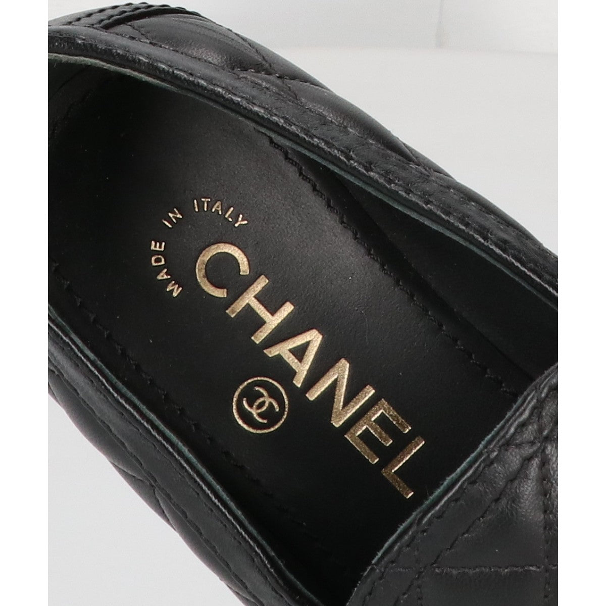 CHANEL シャネル G39697 ハートロック マトラッセローファー シューズ