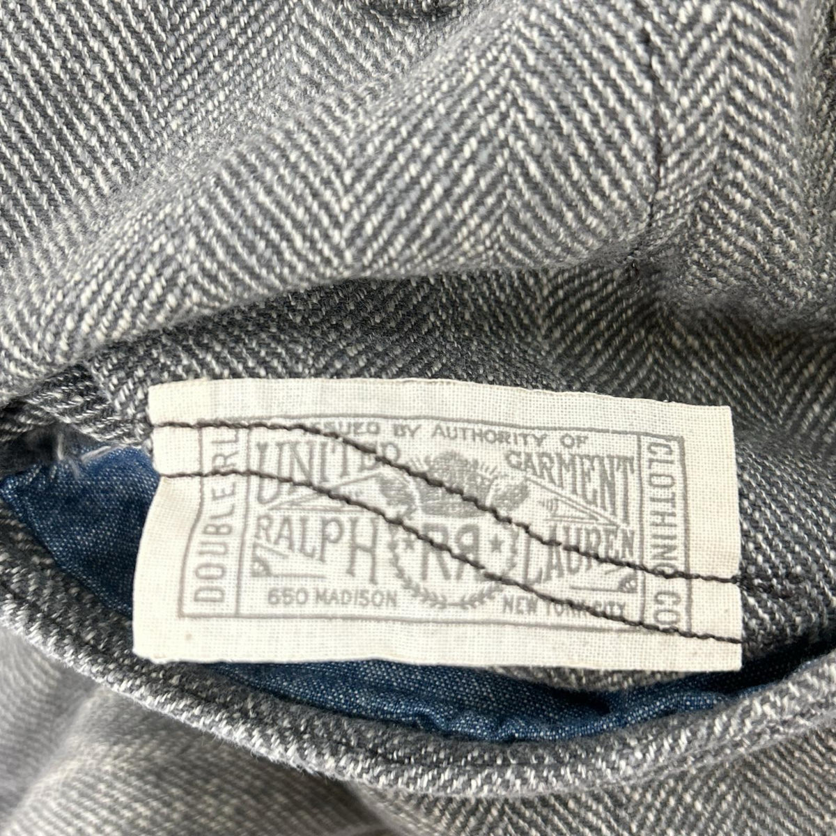 RRL ダブルアールエル グレー 782972010001 ディストレスト ヘリンボーンツイルフィールドパンツ ボトムス