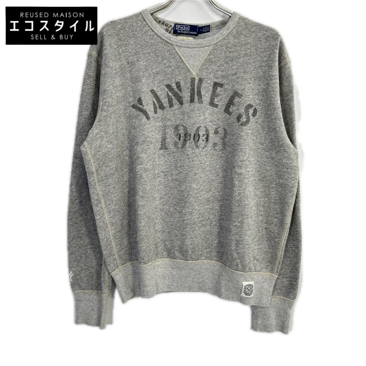 POLObyRalphLauren ポロラルフローレン ×ヤンキース グレー スウェット トップス