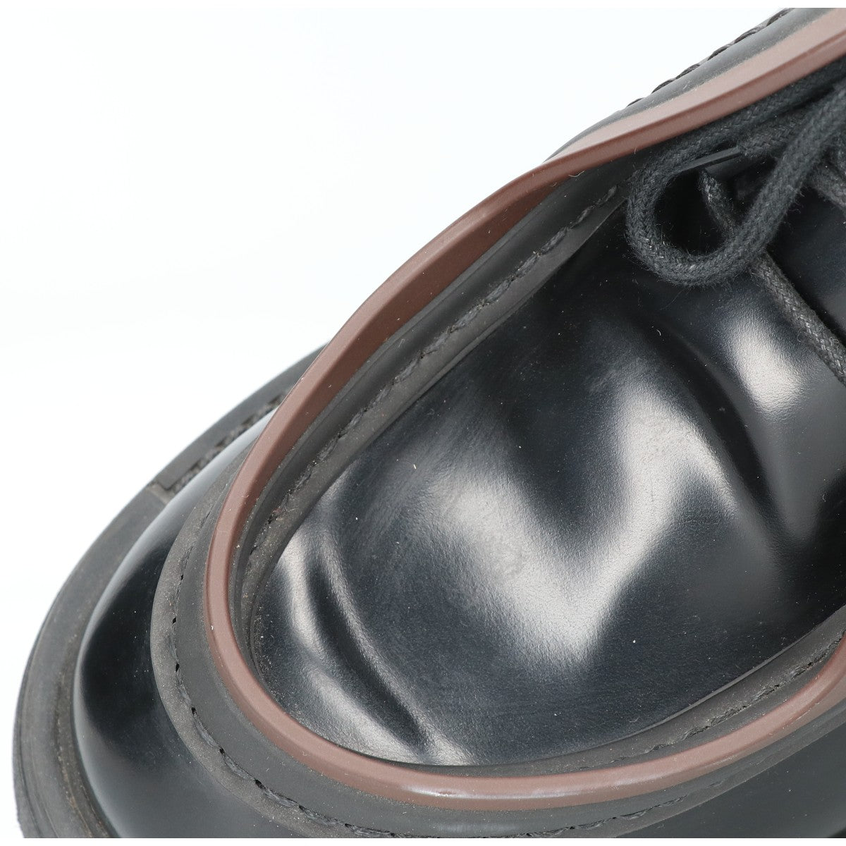 PRADA プラダ 2EG421 ダイアパソン オペークブラッシュドレザー レースアップシューズ シューズ