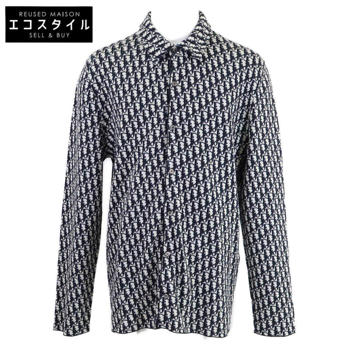 DIOR ディオール 【美品/国内正規】023M550AT099 オブリーグ ニット オーバーシャツ トップス