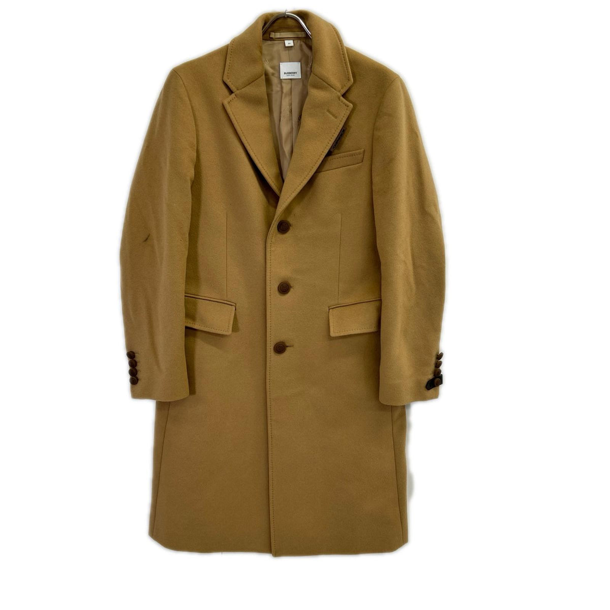 BURBERRY バーバリー 8034190 ティッシ期 キャメル ウール×カシミヤ チェスターコート コート