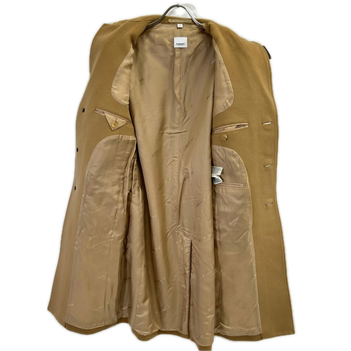 BURBERRY バーバリー 8034190 ティッシ期 キャメル ウール×カシミヤ チェスターコート コート