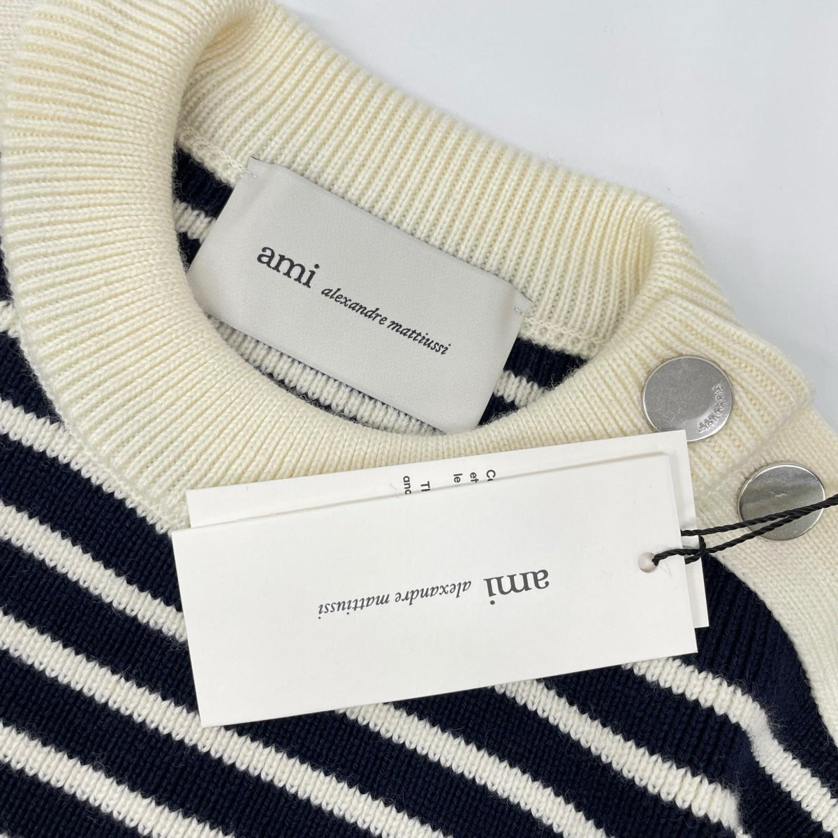 AMI PARIS アミパリス UKS891.KN0200 ウール マリニエール セーター トップス