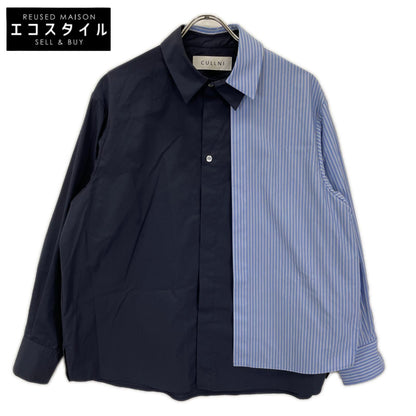 CULLNI クルニ 25-AW-018ST 25AW Stripe Asymmetrical Layered Shirt トップス