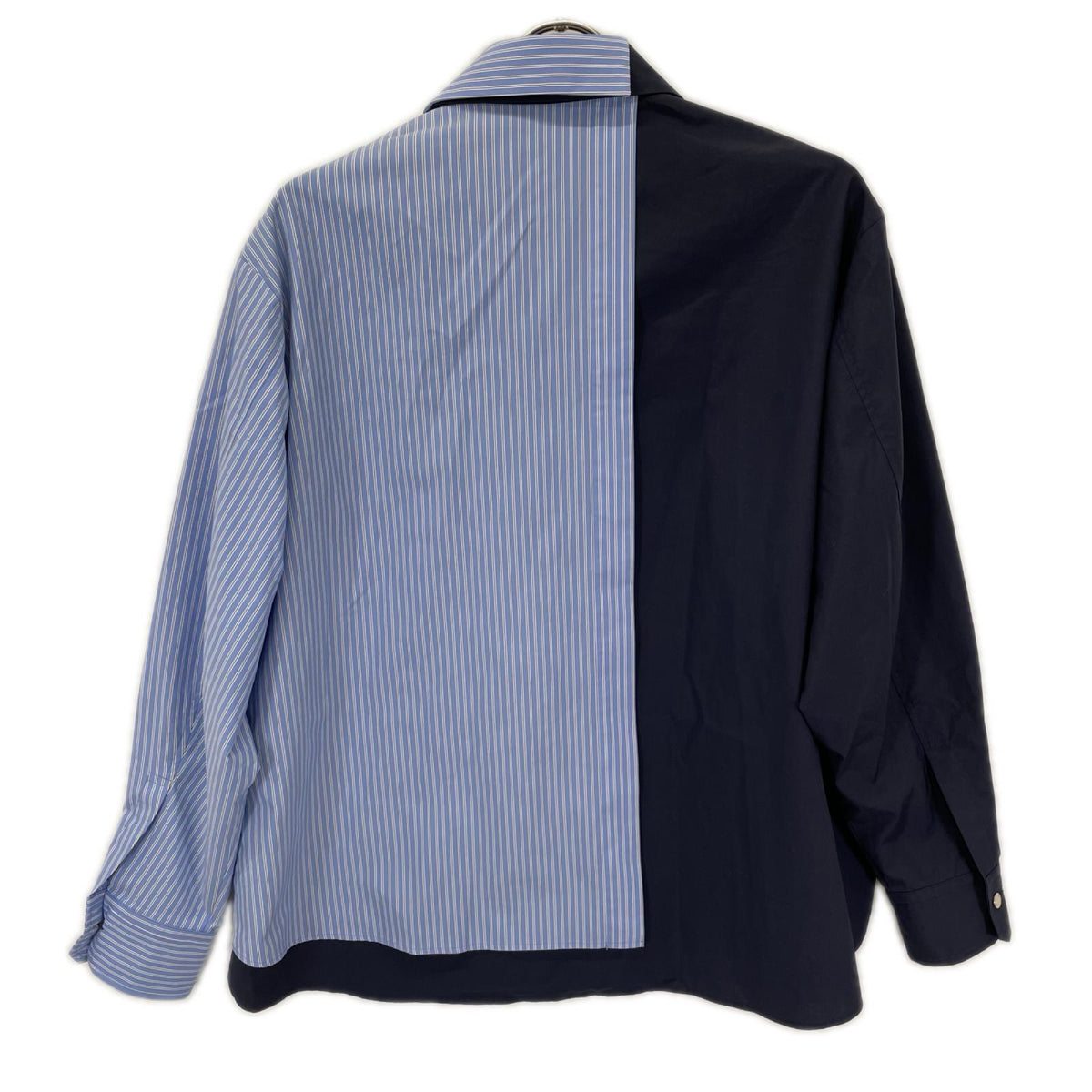 CULLNI クルニ 25-AW-018ST 25AW Stripe Asymmetrical Layered Shirt トップス