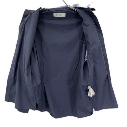 CULLNI クルニ 25-AW-018ST 25AW Stripe Asymmetrical Layered Shirt トップス