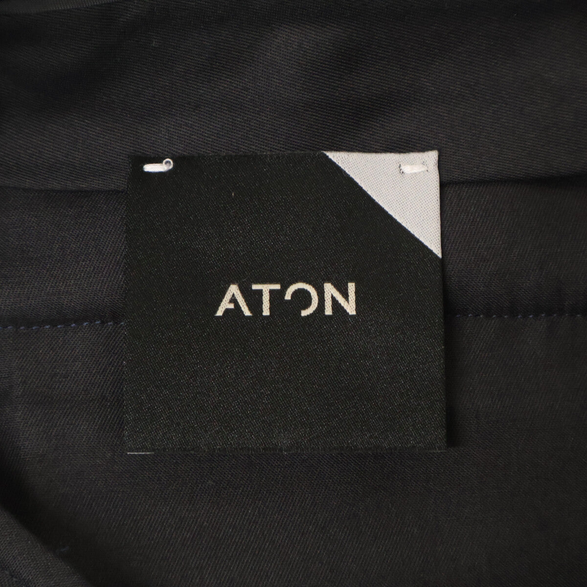 ATON 22AW navy BASIC PANTS basic pants