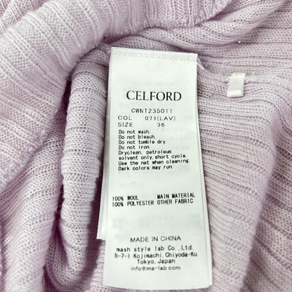 CELFORD セルフォード 24SS フリルディティールリブニット トップス