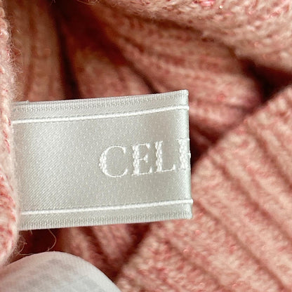 CELFORD セルフォード ﾋﾟﾝｸ CWN0211005 ﾎﾞﾄﾙﾈｯｸ ﾘﾌﾞﾆｯﾄ ﾜﾝﾋﾟｰｽ ワンピース 36