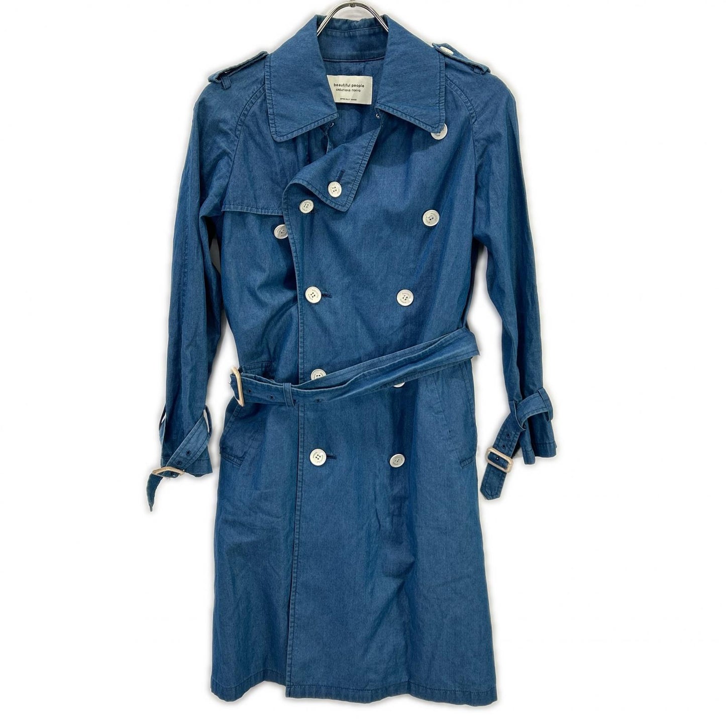 beautifulpeople beautiful people 1510103407 denim trench coat coat 140