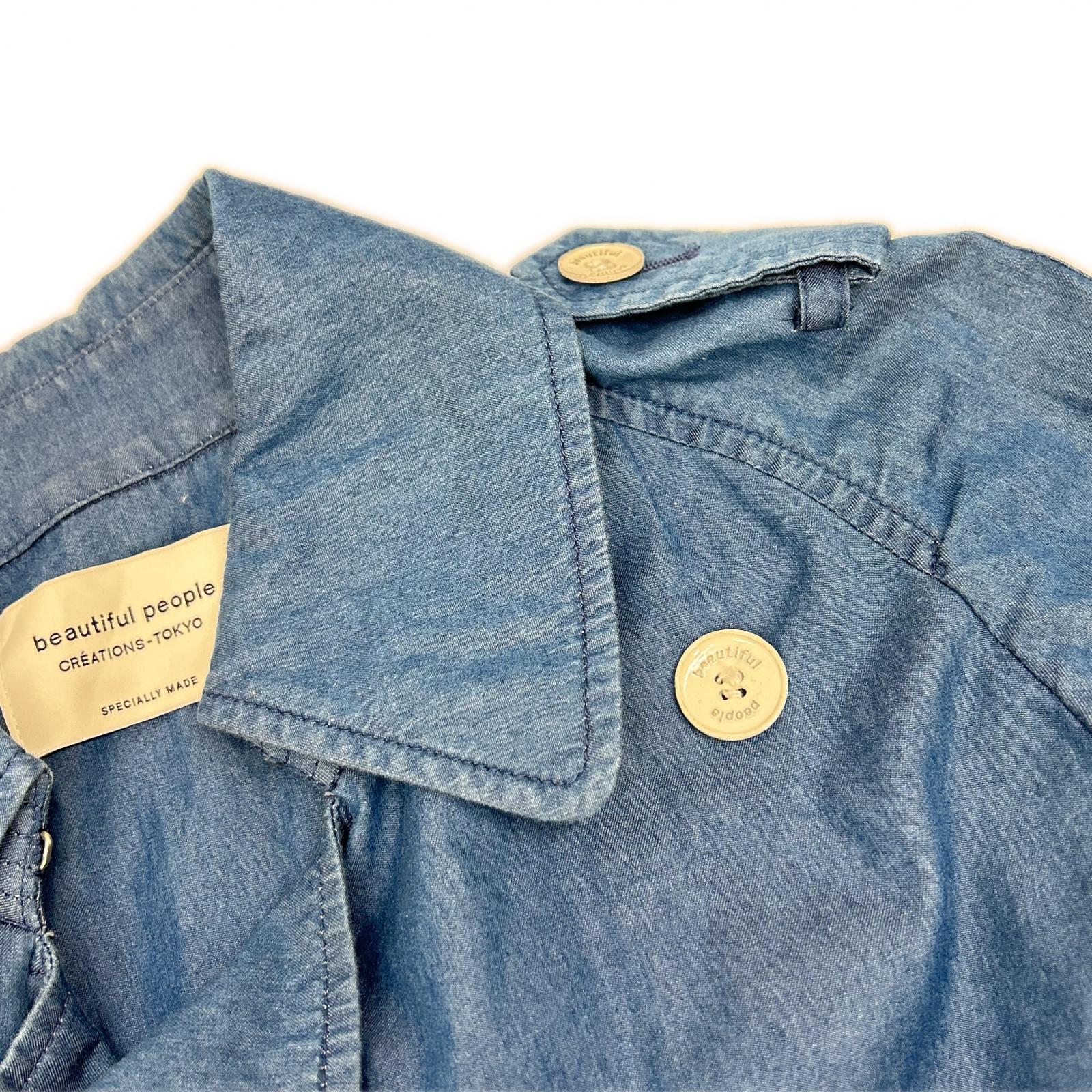 beautifulpeople beautiful people 1510103407 denim trench coat coat 140