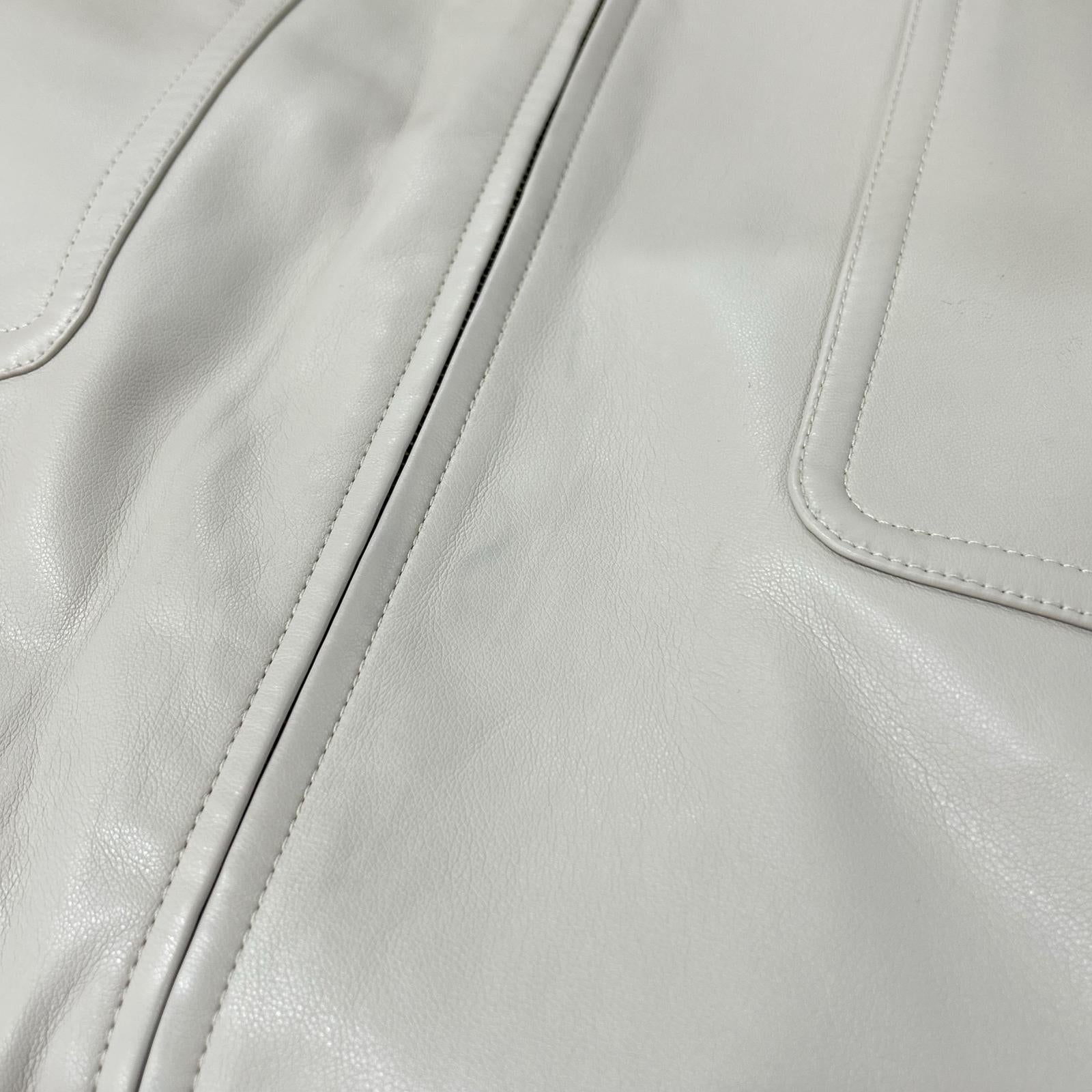 LE CIEL BLEU ルシェルブルー 23年 ﾍﾞｰｼﾞｭ Leather Utility Gilet ワンピース 36