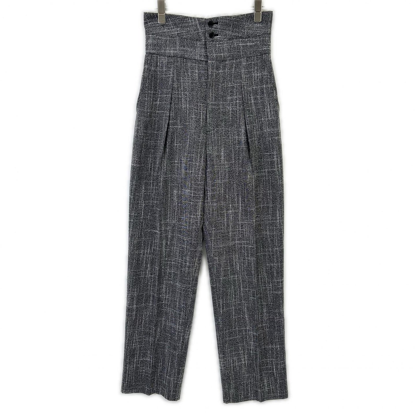 LE CIEL BLEU Le Ciel Bleu 23 Grey High Waist Pants Bottoms 36