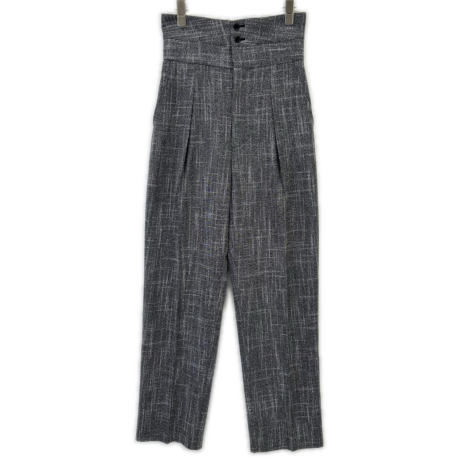 LE CIEL BLEU Le Ciel Bleu 23 Grey High Waist Pants Bottoms 36