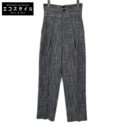 LE CIEL BLEU Le Ciel Bleu 23 Grey High Waist Pants Bottoms 36