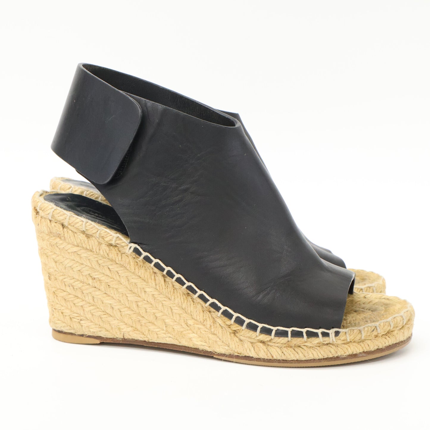 CELINE Open Toe Espadrille Wedge Sandals Shoes 35 Ladies