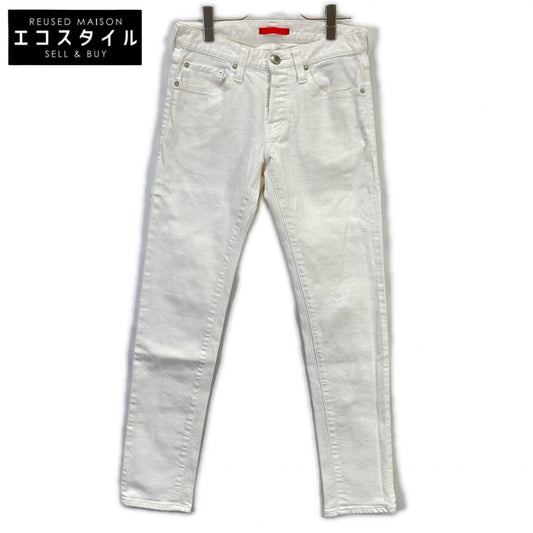 RED CARD 55878 White Stretch Tapered Denim Bottoms 28