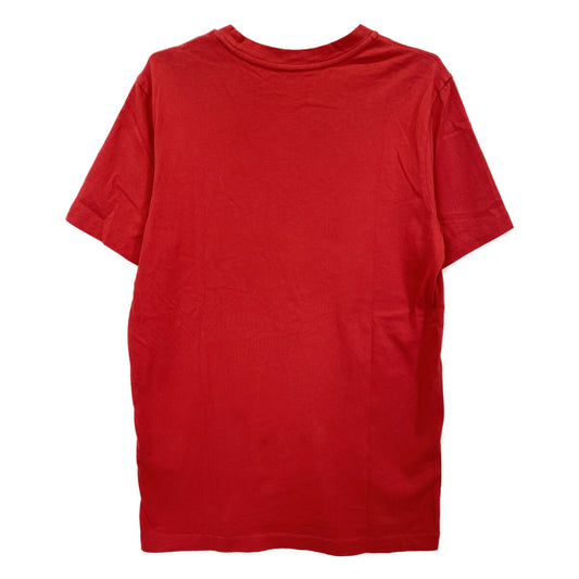 MONCLER Red Cotton Logo T-Shirt Top