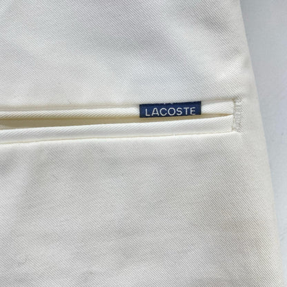 Lacoste ラコステ HH703EL ホワイト ハイストレッチトラウザー ボトムス