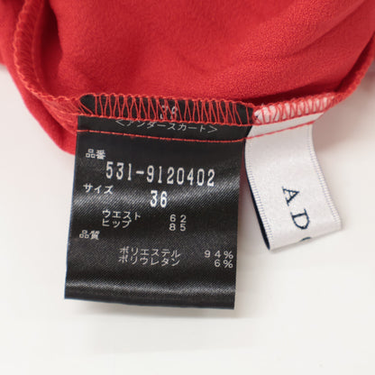 ADORE アドーア ﾚｯﾄﾞ 531-9120402 ﾌﾟﾘｰﾂﾌﾗﾜｰﾚｰｽ ｽｶｰﾄ スカート 36 レディース