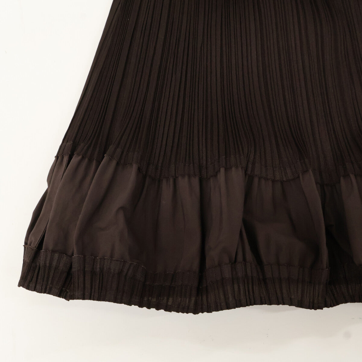 PLEATS PLEASE プリーツプリーズ ブラウン PP63ーJH612 ワンピース ノースリーブ ワンピース