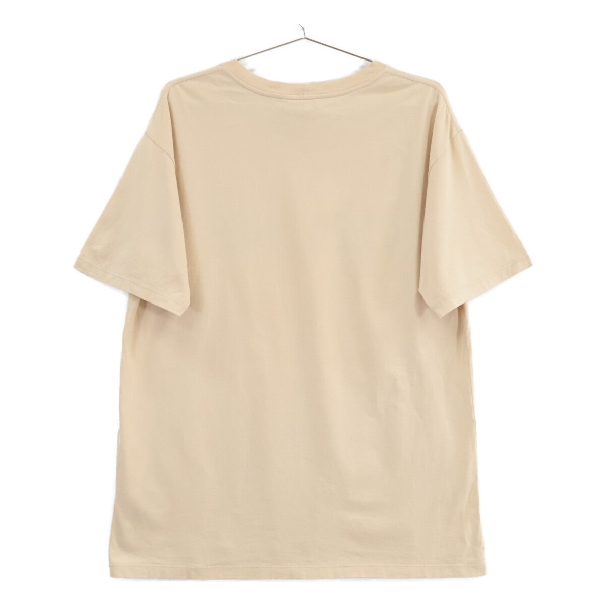 CELINE Beige 2X681671Q Cotton Logo Short-Sleeve T-shirt Top