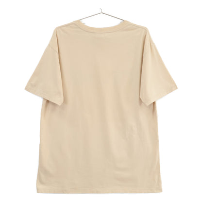 CELINE Beige 2X681671Q Cotton Logo Short-Sleeve T-shirt Top