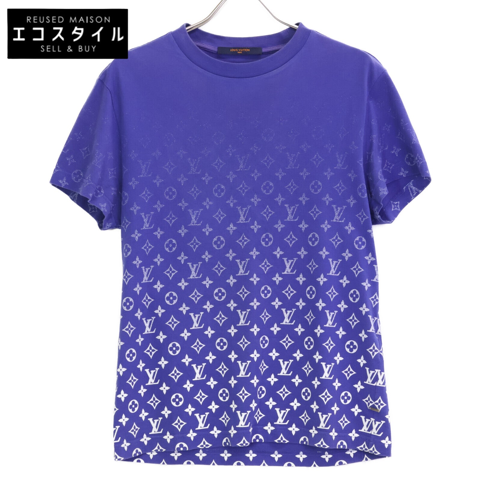 LOUIS VUITTON 路易威登 22AW RM222Q NPG HKY46W 蓝色 Monogram Gradient 渐变T恤 上衣