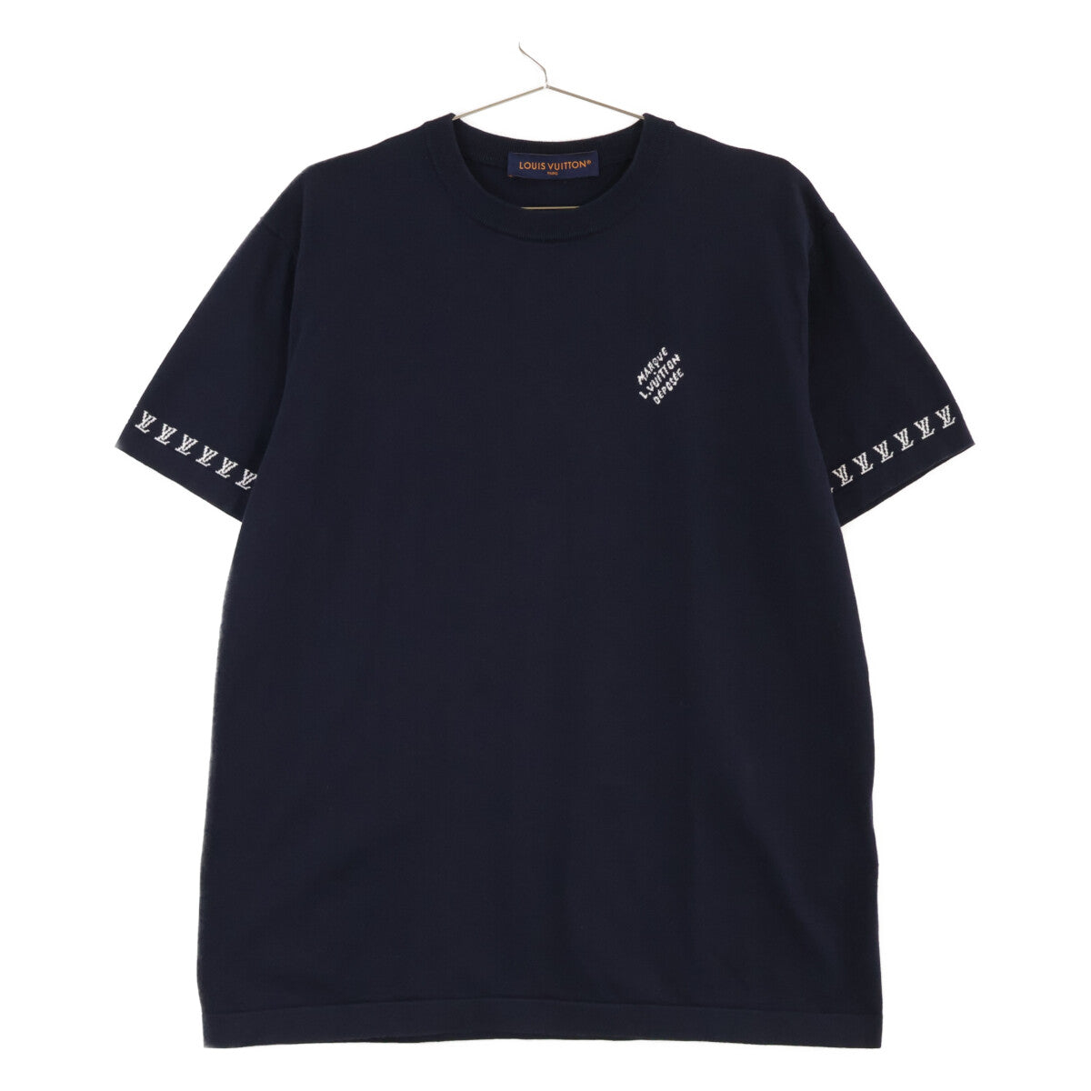 LOUIS VUITTON Black HRN42W Signature Short-Sleeve Crewneck Top
