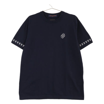 LOUIS VUITTON Black HRN42W Signature Short-Sleeve Crewneck Top