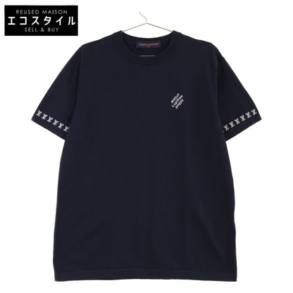 LOUIS VUITTON Black HRN42W Signature Short-Sleeve Crewneck Top