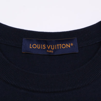 LOUIS VUITTON Black HRN42W Signature Short-Sleeve Crewneck Top