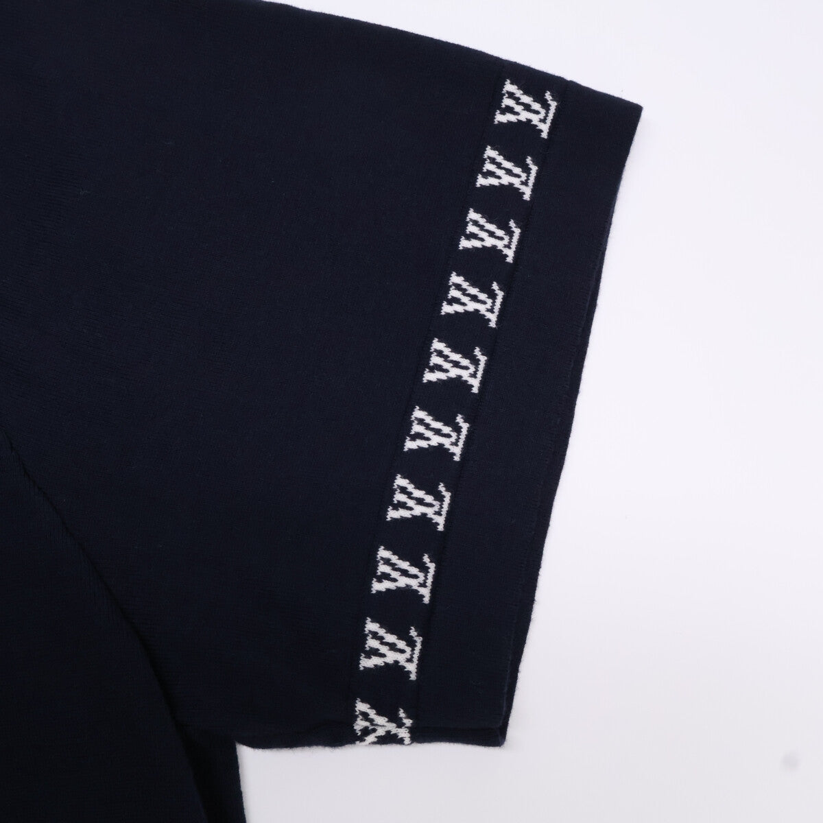 LOUIS VUITTON Black HRN42W Signature Short-Sleeve Crewneck Top