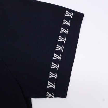 LOUIS VUITTON Black HRN42W Signature Short-Sleeve Crewneck Top