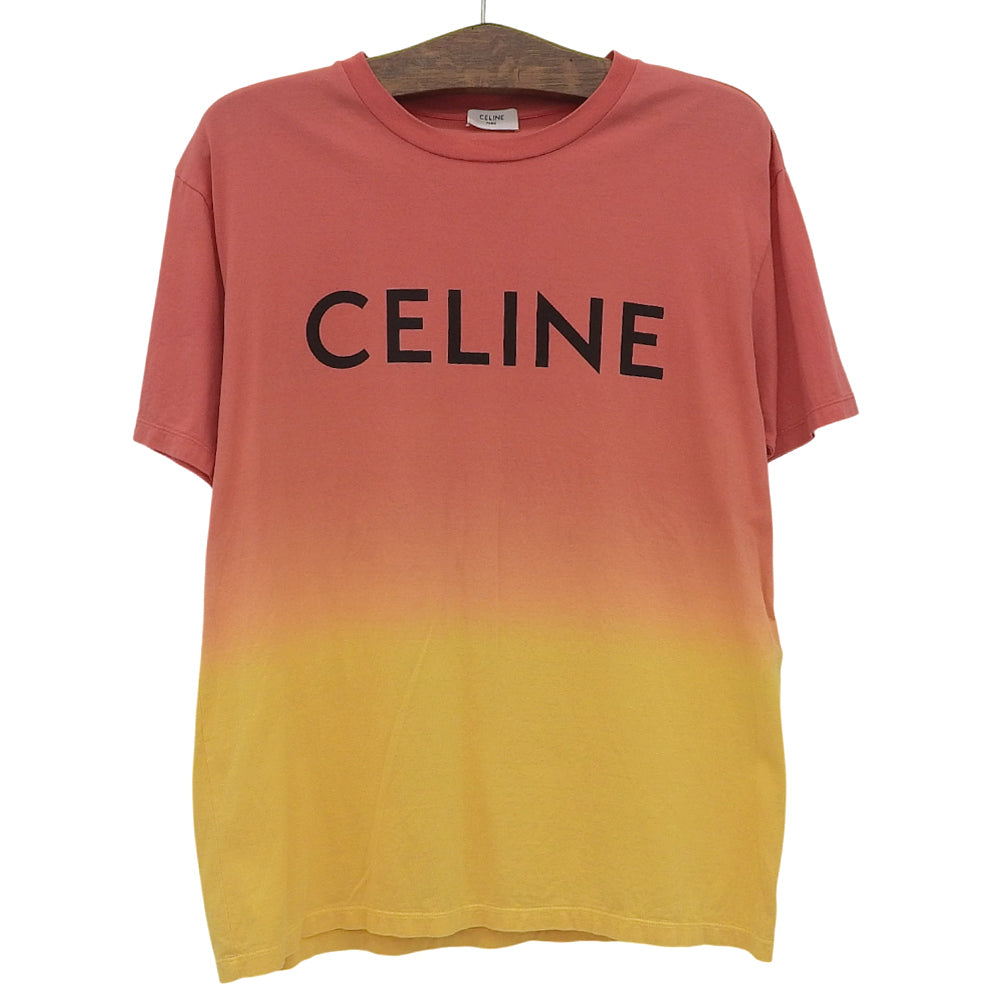 CELINE Gradation Logo T-Shirt Top Men's Multicolor XS 2X681731Y Tops