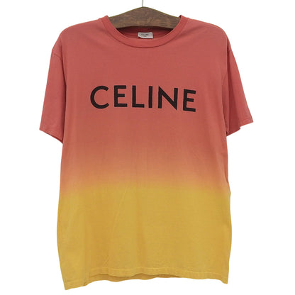 CELINE Gradation Logo T-Shirt Top Men's Multicolor XS 2X681731Y Tops